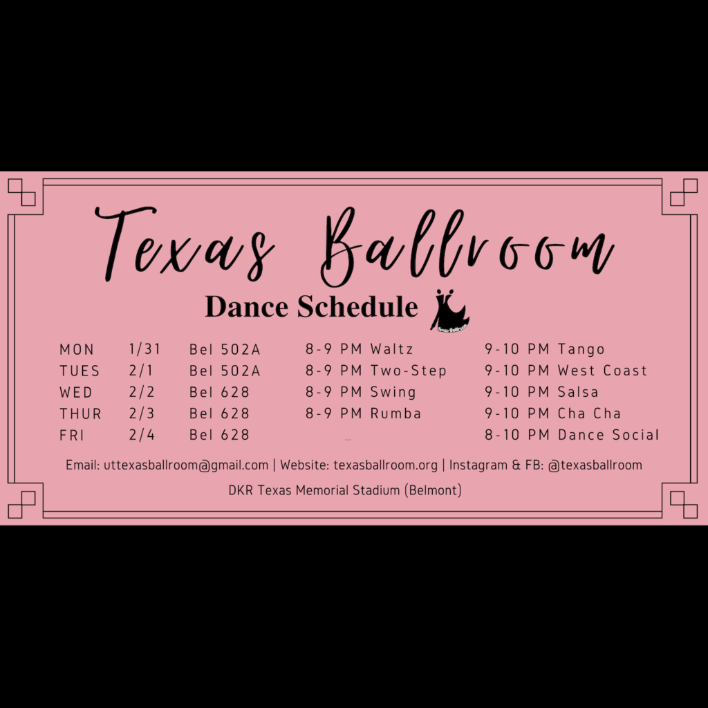 Free Week Spring 2022 Texas Ballroom